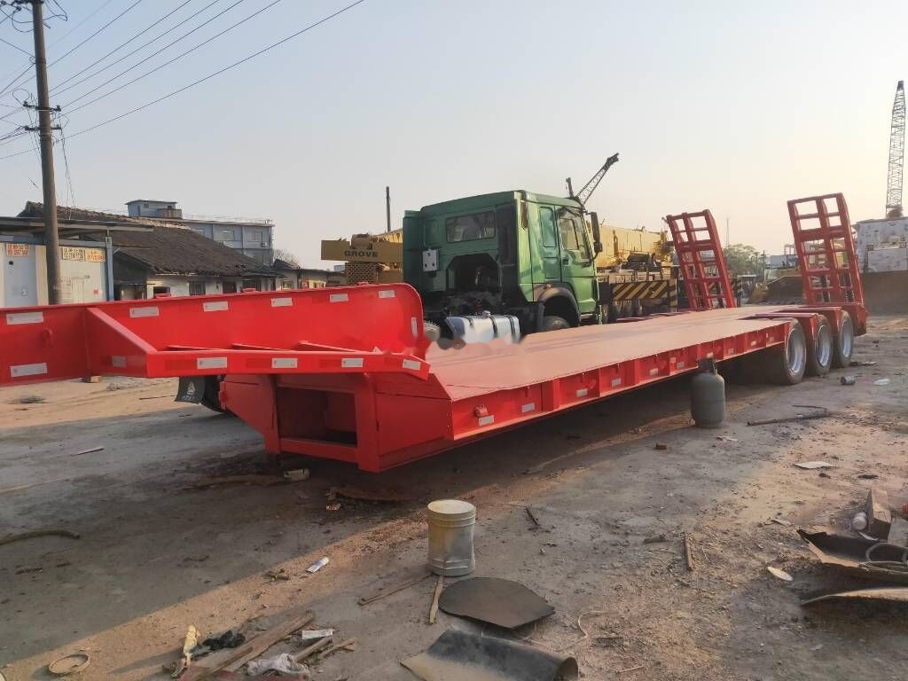 Piekabe zema profila platforma pārvadāšana smagās tehnikas KUNBO LKB9400TDP: foto 6