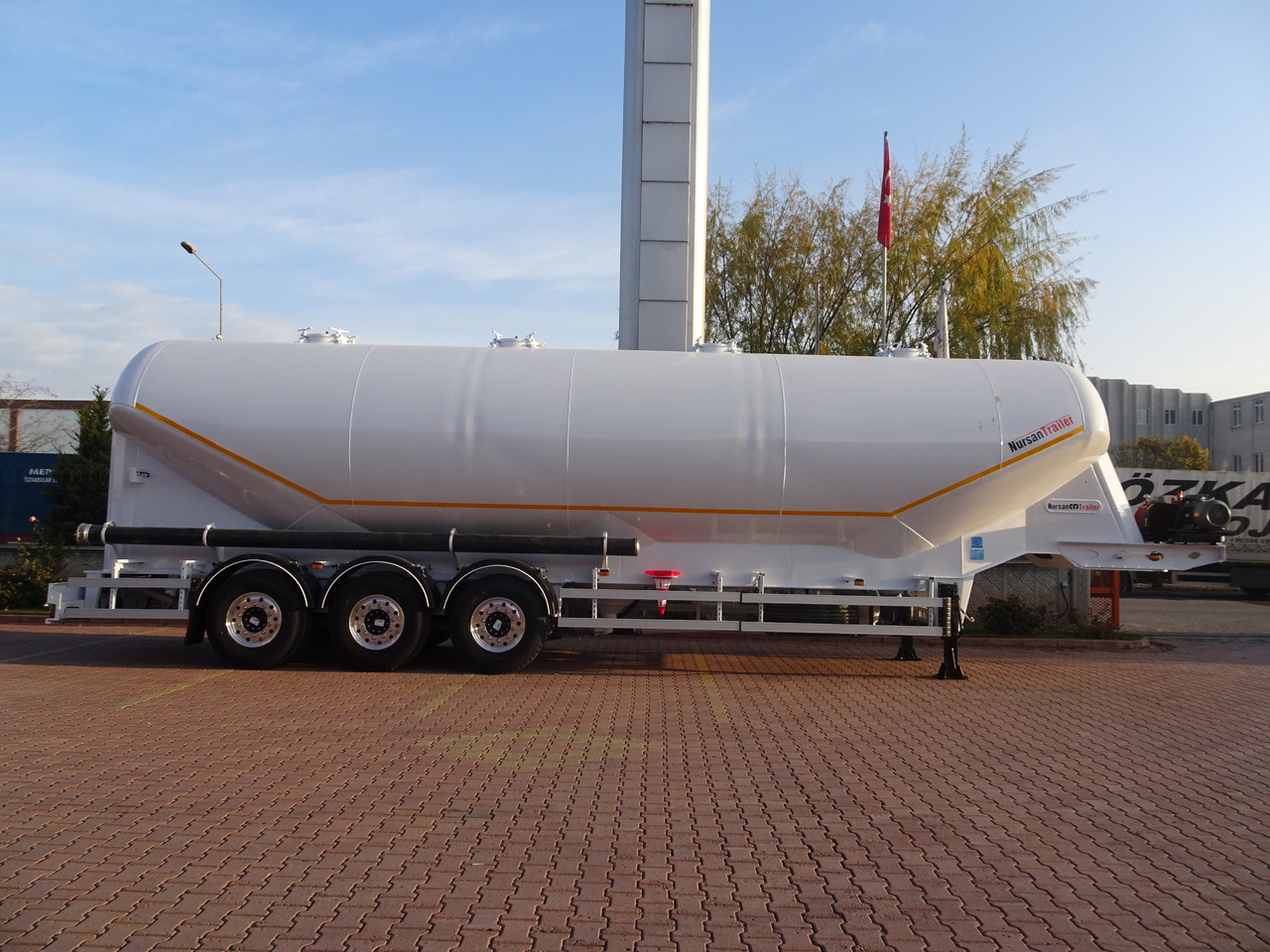 Jaunā Silosa puspiekabe pārvadāšana skābbarība NURSAN Aluminium W Type Silo: foto 16