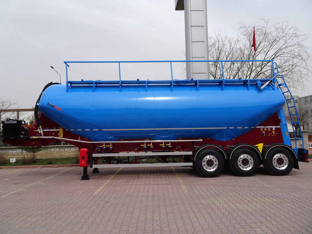 Jaunā Silosa puspiekabe pārvadāšana skābbarība NURSAN Aluminium W Type Silo: foto 17