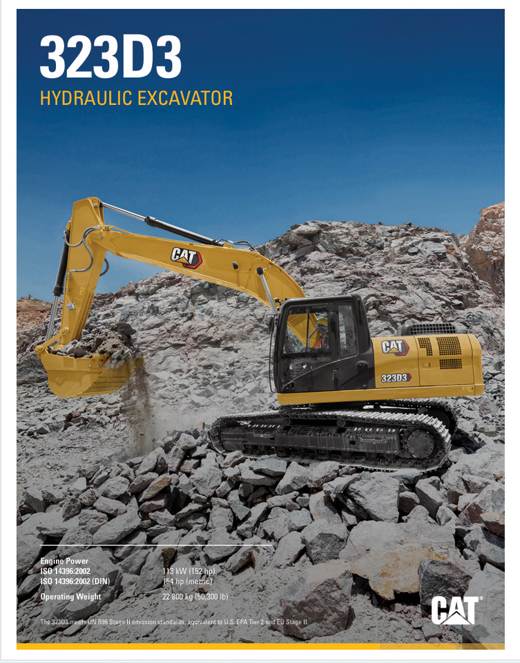 CATERPILLAR 323D3 Hydraulic Excavator - Kāpurķēžu ekskavators: foto 2 CATERPILLAR 323D3 Hydraulic Excavator - Kāpurķēžu ekskavators: foto 2