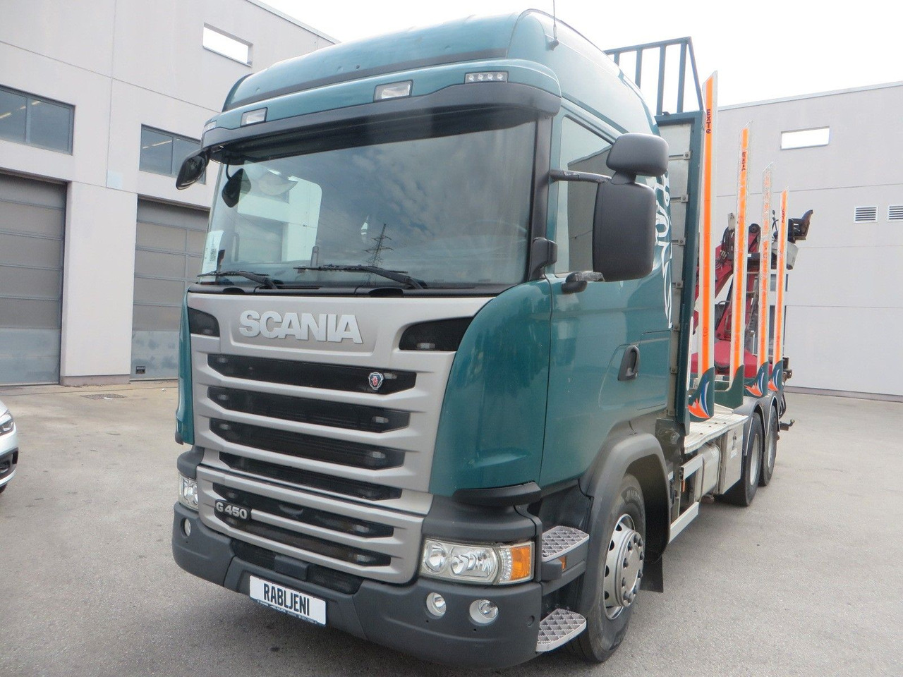 Scania G450 6x4Timber - Kokvedējs, Kravas auto ar manipulatoru: foto 1 Scania G450 6x4Timber - Kokvedējs, Kravas auto ar manipulatoru: foto 1