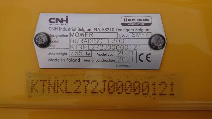 New Holland DuraDisc F 300 - Pļāvējs: foto 5 New Holland DuraDisc F 300 - Pļāvējs: foto 5