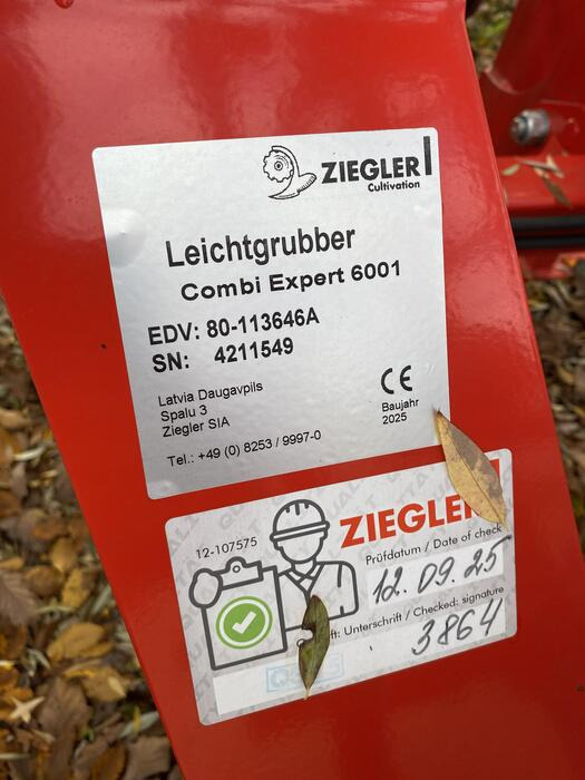Ziegler Leichtgrubber Combi Expert 6001 - Kultivators: foto 4 Ziegler Leichtgrubber Combi Expert 6001 - Kultivators: foto 4