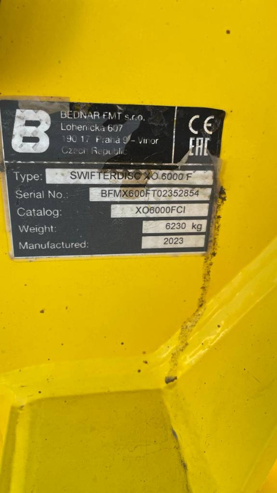 Bednar Swifterdisc XO 6000 F - Disku ecēša: foto 2 Bednar Swifterdisc XO 6000 F - Disku ecēša: foto 2