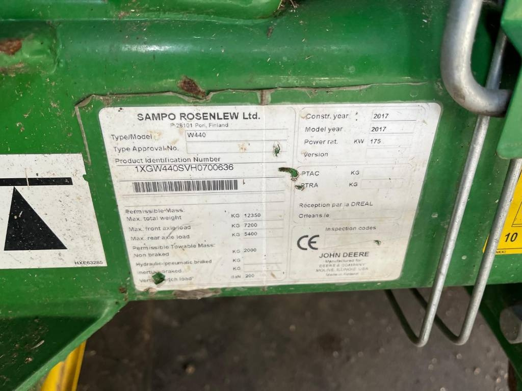 Labības kombains John Deere W 440: foto 14 Labības kombains John Deere W 440: foto 14