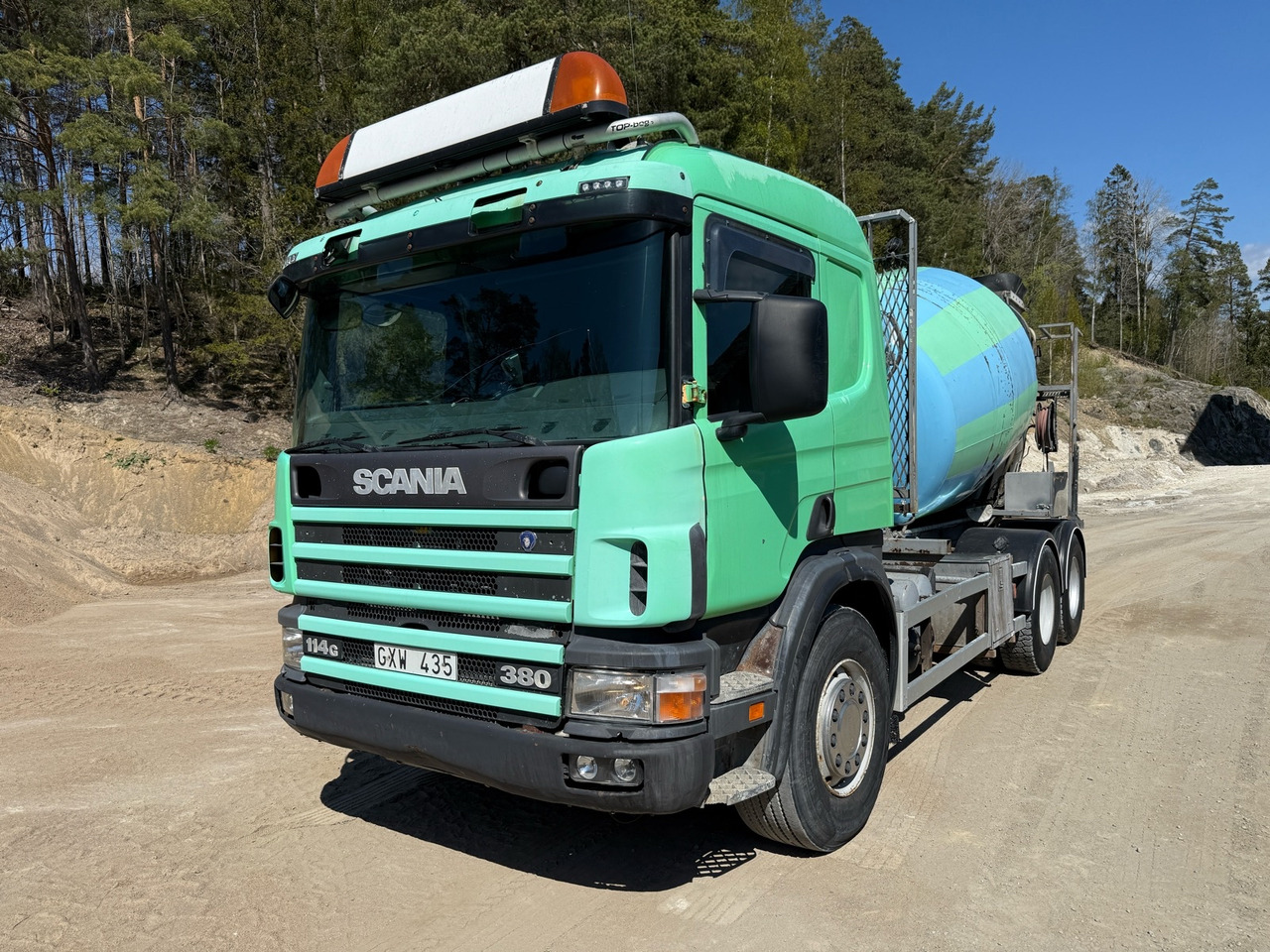 Betongbil Scania P114GB 6X2 -1999 - Betonvedējs: foto 1 Betongbil Scania P114GB 6X2 -1999 - Betonvedējs: foto 1