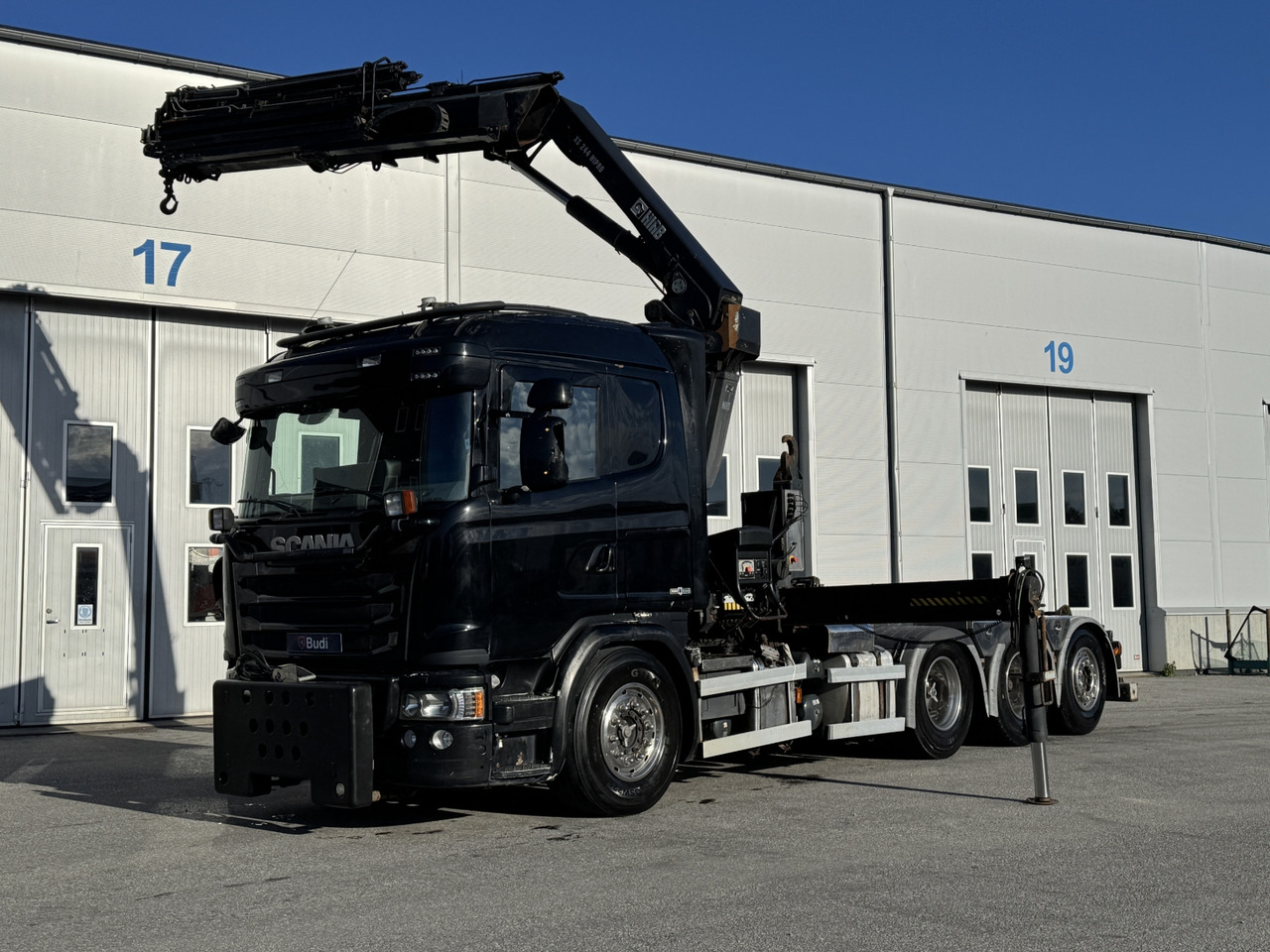 Kranväxlare Scania G450 LB 8X4*4 HNB -2015 | HIAB | Plogförberedd - Pacēlājs ar āķi, Kravas auto ar manipulatoru: foto 1 Kranväxlare Scania G450 LB 8X4*4 HNB -2015 | HIAB | Plogförberedd - Pacēlājs ar āķi, Kravas auto ar manipulatoru: foto 1