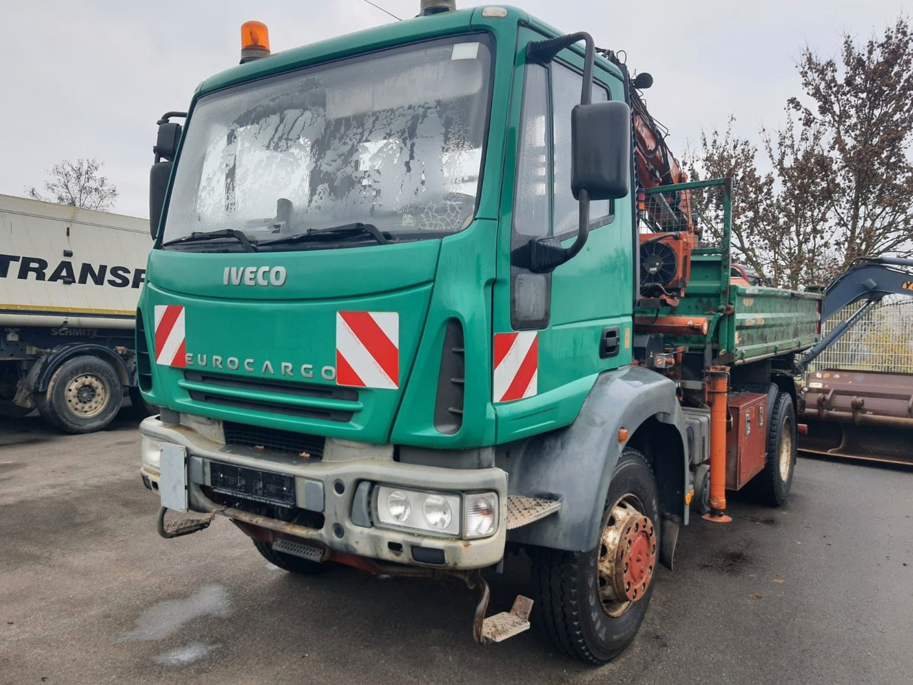 Iveco ML140E18 Dreiseitenkipper 4x4 mit Kran+Greifere - Kravas automašīna pašizgāzējs: foto 1 Iveco ML140E18 Dreiseitenkipper 4x4 mit Kran+Greifere - Kravas automašīna pašizgāzējs: foto 1