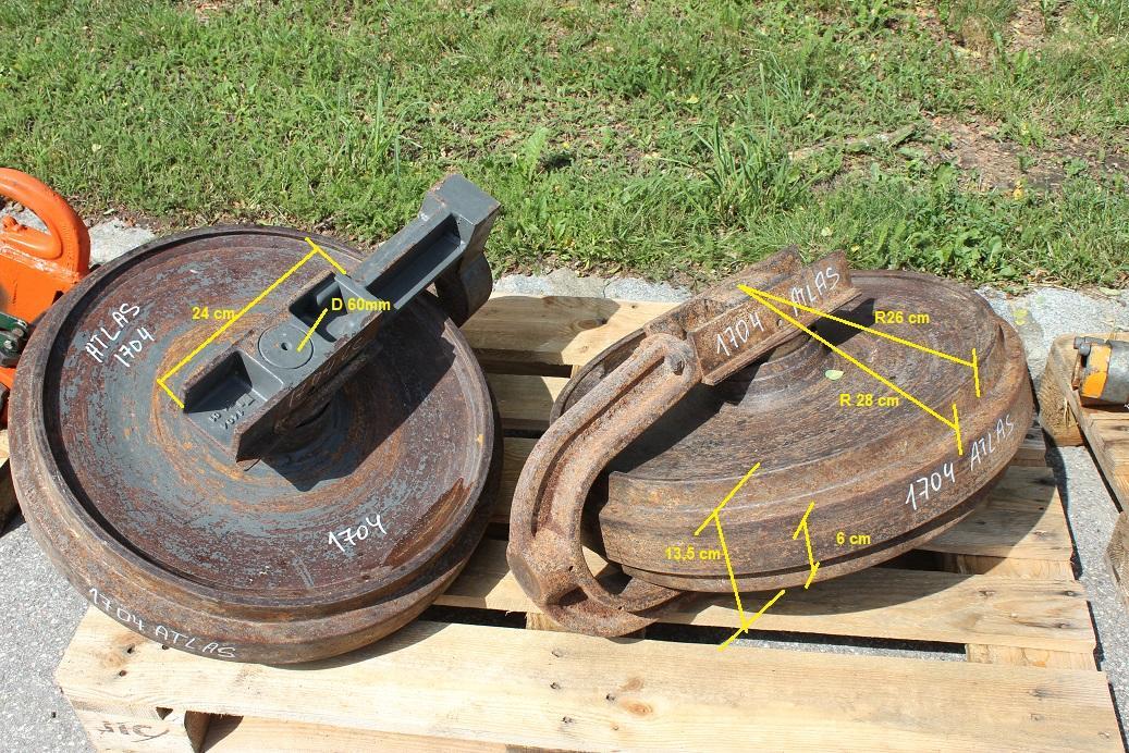 Atlas 1704 LC - Ritošās daļas detaļas - Celtniecības tehnika: foto 2 Atlas 1704 LC - Ritošās daļas detaļas - Celtniecības tehnika: foto 2