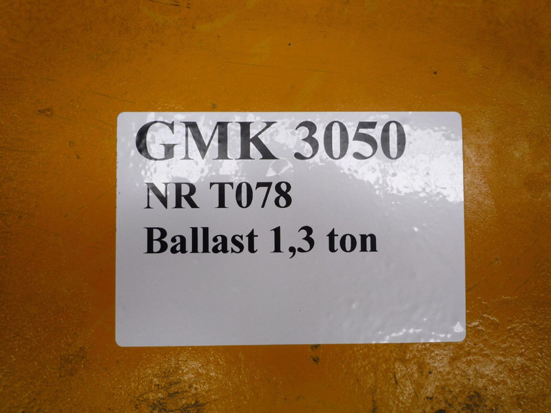 Grove GMK 3050 counterweight 1,3 ton - Pretsvars - Celtniecības tehnika: foto 2 Grove GMK 3050 counterweight 1,3 ton - Pretsvars - Celtniecības tehnika: foto 2