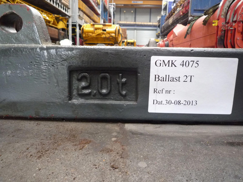 Grove GMK 4075 counterweight 2,0 ton - Pretsvars - Celtniecības tehnika: foto 3 Grove GMK 4075 counterweight 2,0 ton - Pretsvars - Celtniecības tehnika: foto 3