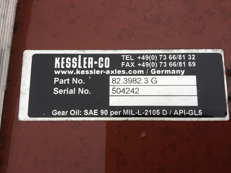 KESSLER axle - Asis un rezerves daļas - Celtnis: foto 5 KESSLER axle - Asis un rezerves daļas - Celtnis: foto 5