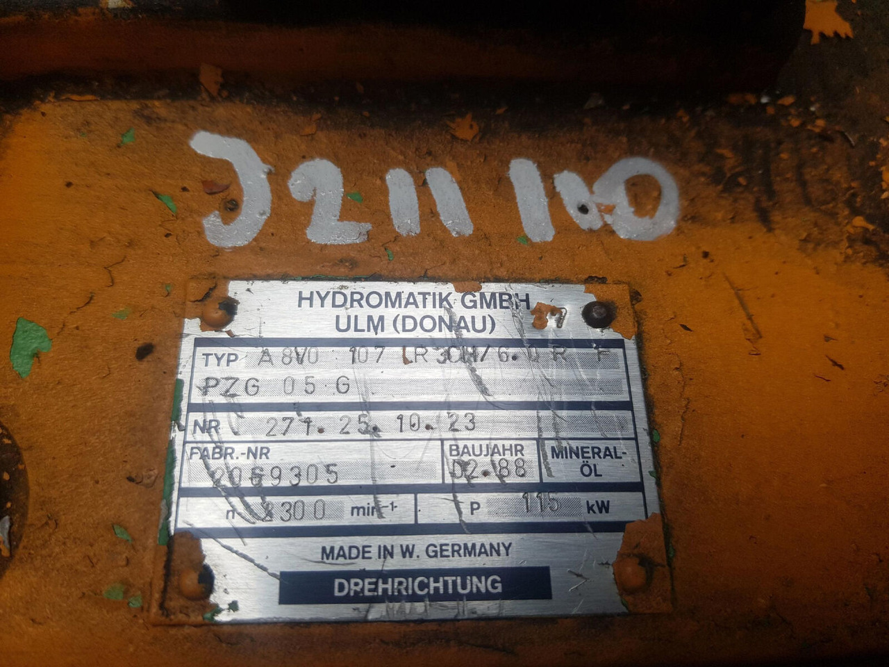 Hidrauliskais sūknis - Autoceltnis Krupp KMK 5100 upper pump for parts: foto 7
