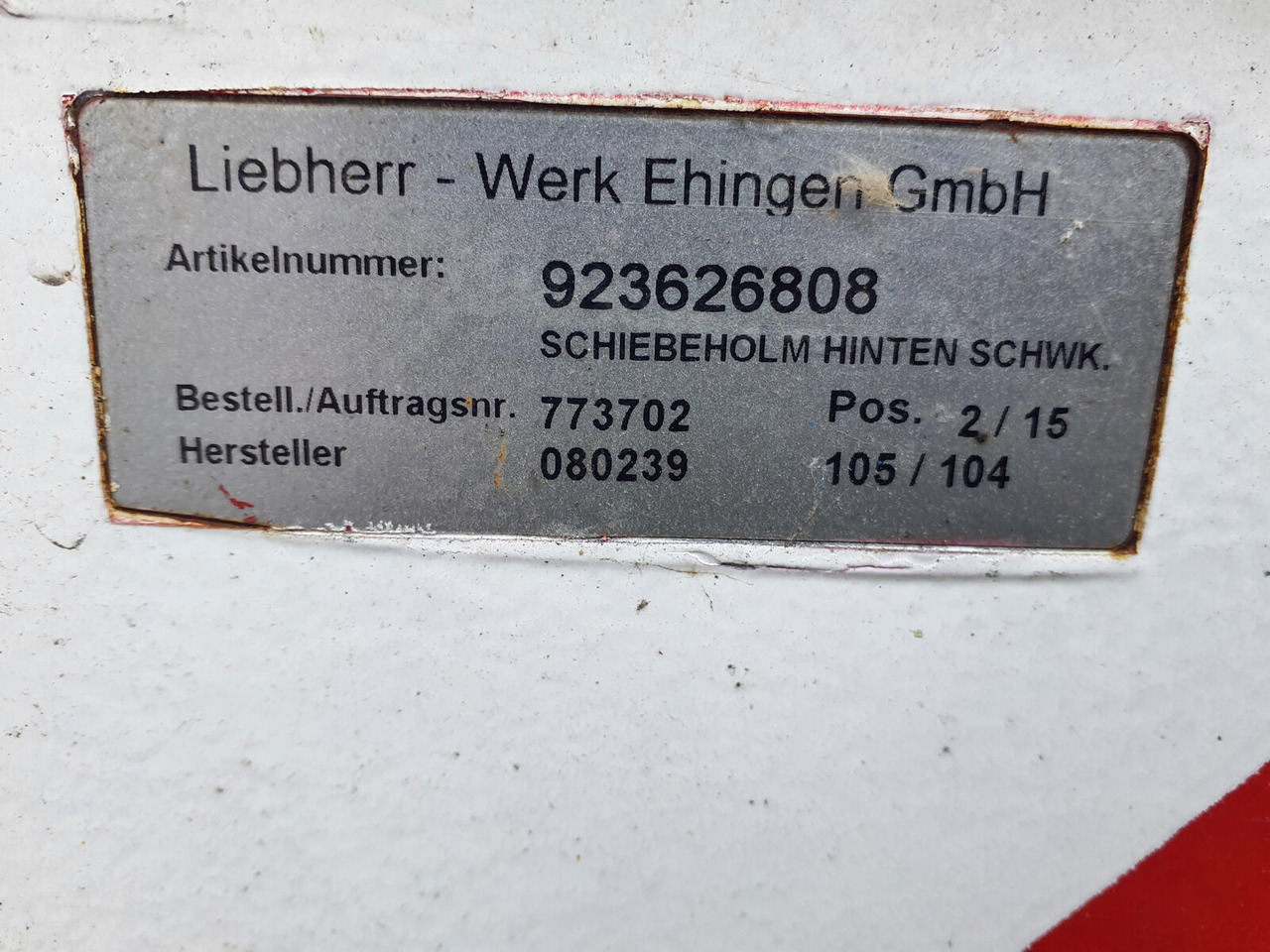 Liebherr LTM 1070-4.1 outrigger beam complete rear - Piekare - Autoceltnis: foto 5 Liebherr LTM 1070-4.1 outrigger beam complete rear - Piekare - Autoceltnis: foto 5