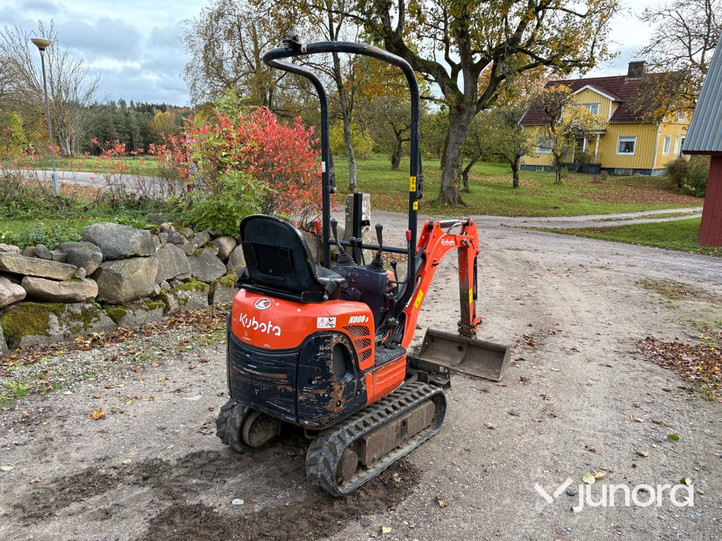 Minigrävare - Kubota, K008-3 - Mini-ekskavators: foto 5 Minigrävare - Kubota, K008-3 - Mini-ekskavators: foto 5