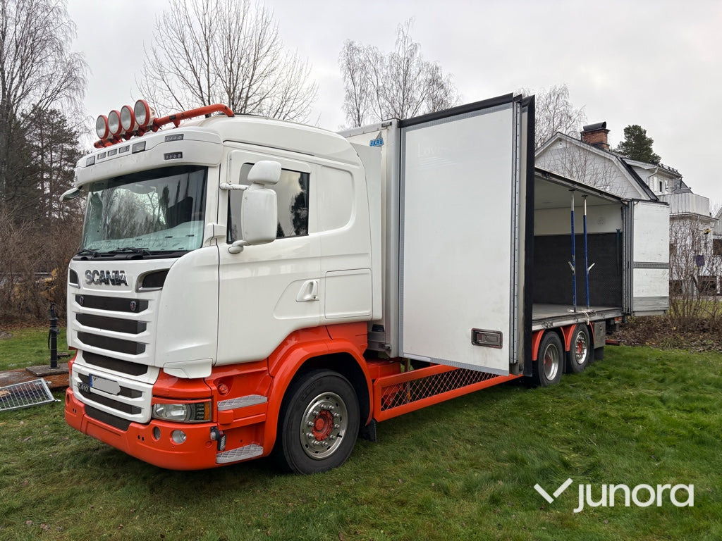 Skåpbil - Scania R410LB - Kravas automašīna ar slēgto virsbūvi: foto 1 Skåpbil - Scania R410LB - Kravas automašīna ar slēgto virsbūvi: foto 1