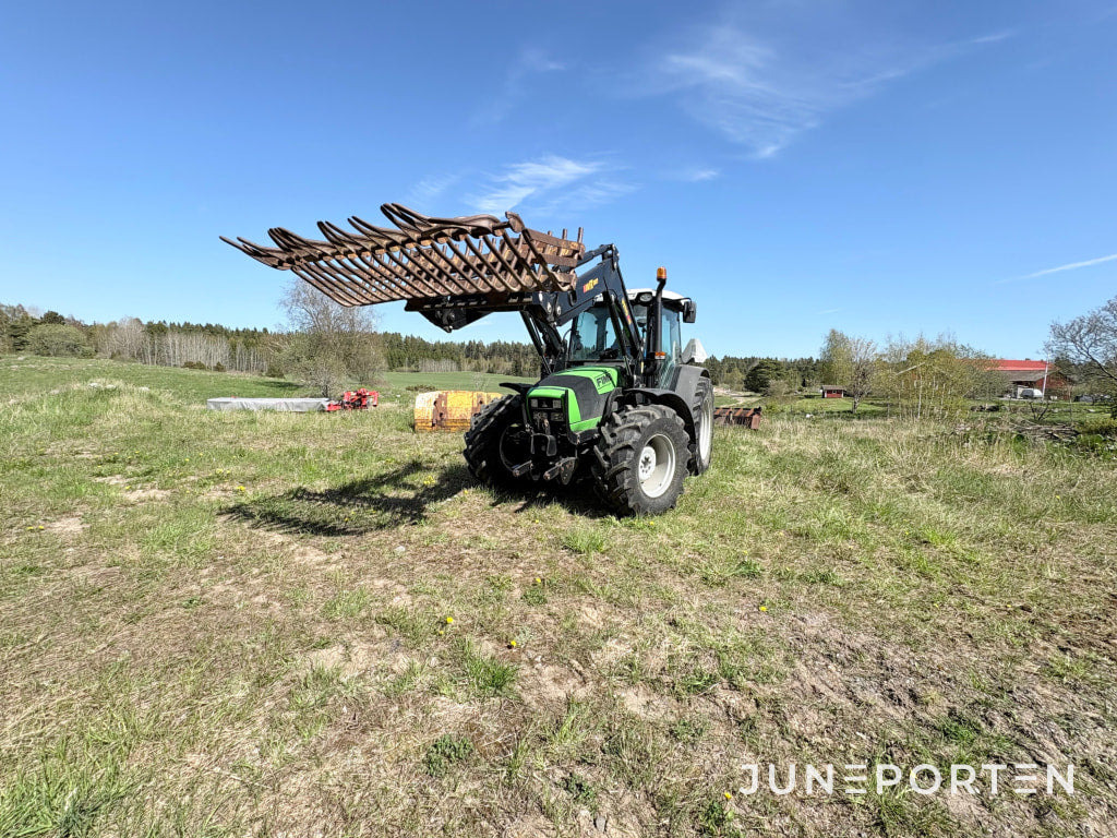Traktor Deutz Fahr Agrofarm 430TTV med frontlastare - Traktors: foto 4 Traktor Deutz Fahr Agrofarm 430TTV med frontlastare - Traktors: foto 4
