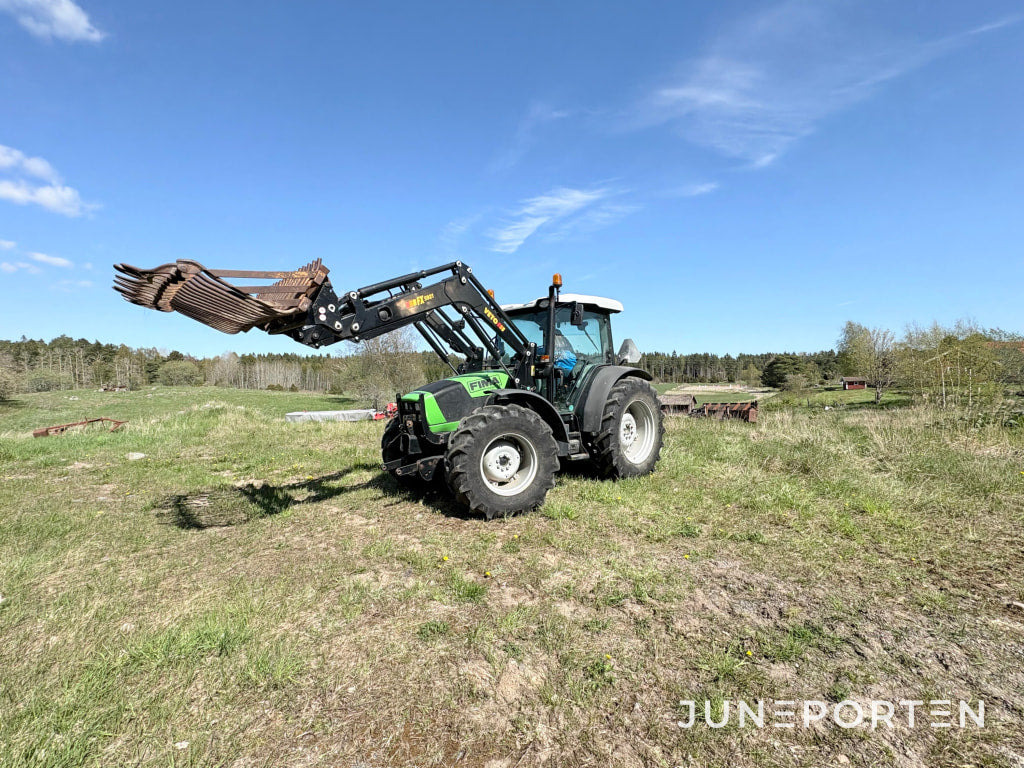 Traktor Deutz Fahr Agrofarm 430TTV med frontlastare - Traktors: foto 3 Traktor Deutz Fahr Agrofarm 430TTV med frontlastare - Traktors: foto 3