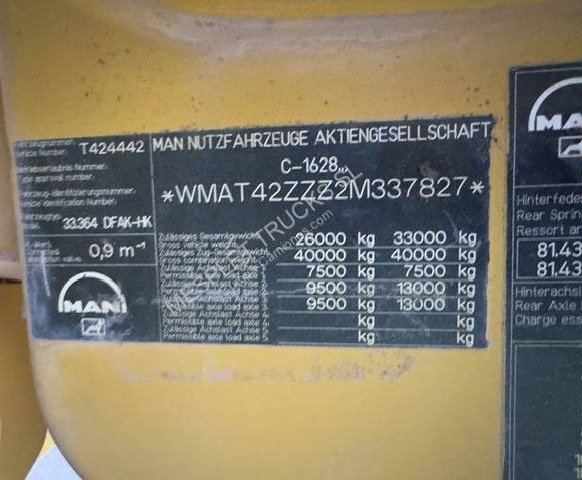 MAN FE 360 - Kravas automašīna pašizgāzējs: foto 5 MAN FE 360 - Kravas automašīna pašizgāzējs: foto 5