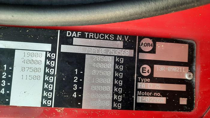 Ielu tīrīšanas mašīna DAF FA  CF-75: foto 11