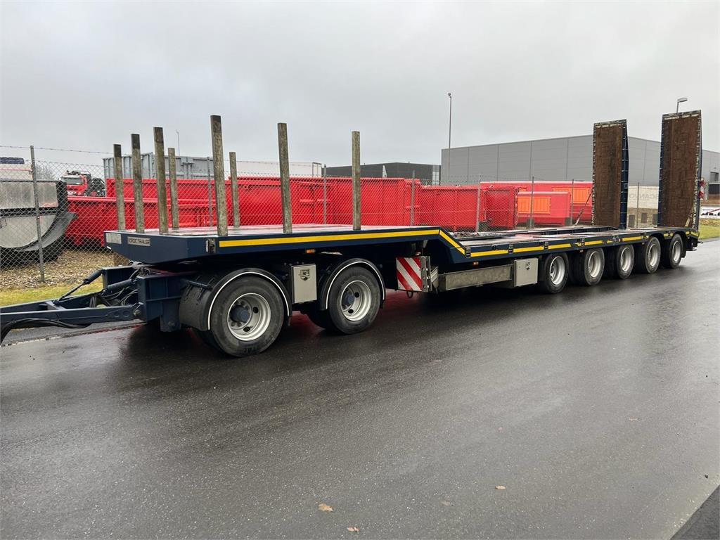 HRD 7 akslet - 84 ton blokvogn med ramper - Piekabe zema profila platforma: foto 3 HRD 7 akslet - 84 ton blokvogn med ramper - Piekabe zema profila platforma: foto 3