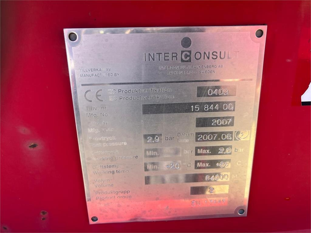 Puspiekabe cisterna Interconsult 64m3 STRT1-64CA med tip: foto 20