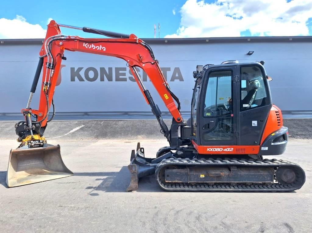 Kubota KX080-4a2 PYÖRITTÄJÄLLÄ - Mini-ekskavators: foto 1 Kubota KX080-4a2 PYÖRITTÄJÄLLÄ - Mini-ekskavators: foto 1