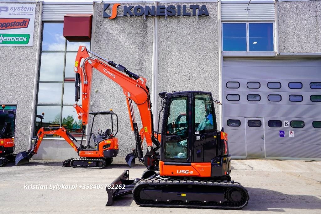 Kubota U56-5 UUSI AJAMATON - Mini-ekskavators: foto 1 Kubota U56-5 UUSI AJAMATON - Mini-ekskavators: foto 1