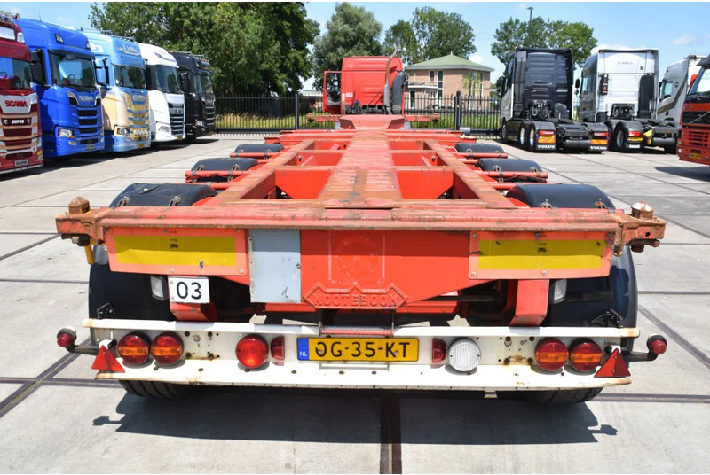Nooteboom containerchassis - LIFT AXLE - DISC BRAKES - BPW AXLES - 2 x EXTENDABLE - - Puspiekabe noņemamā virsbūve/ Konteineru vedējs: foto 3 Nooteboom containerchassis - LIFT AXLE - DISC BRAKES - BPW AXLES - 2 x EXTENDABLE - - Puspiekabe noņemamā virsbūve/ Konteineru vedējs: foto 3