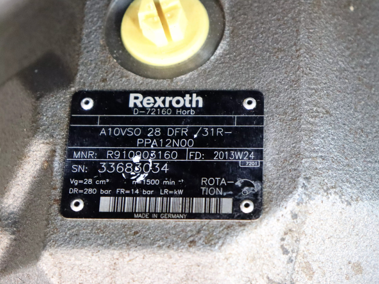 REXROTH A10VSO28DFR/31R-PPA12N00 - Hidrauliskais sūknis - Iekraušanas tehnika: foto 4 REXROTH A10VSO28DFR/31R-PPA12N00 - Hidrauliskais sūknis - Iekraušanas tehnika: foto 4