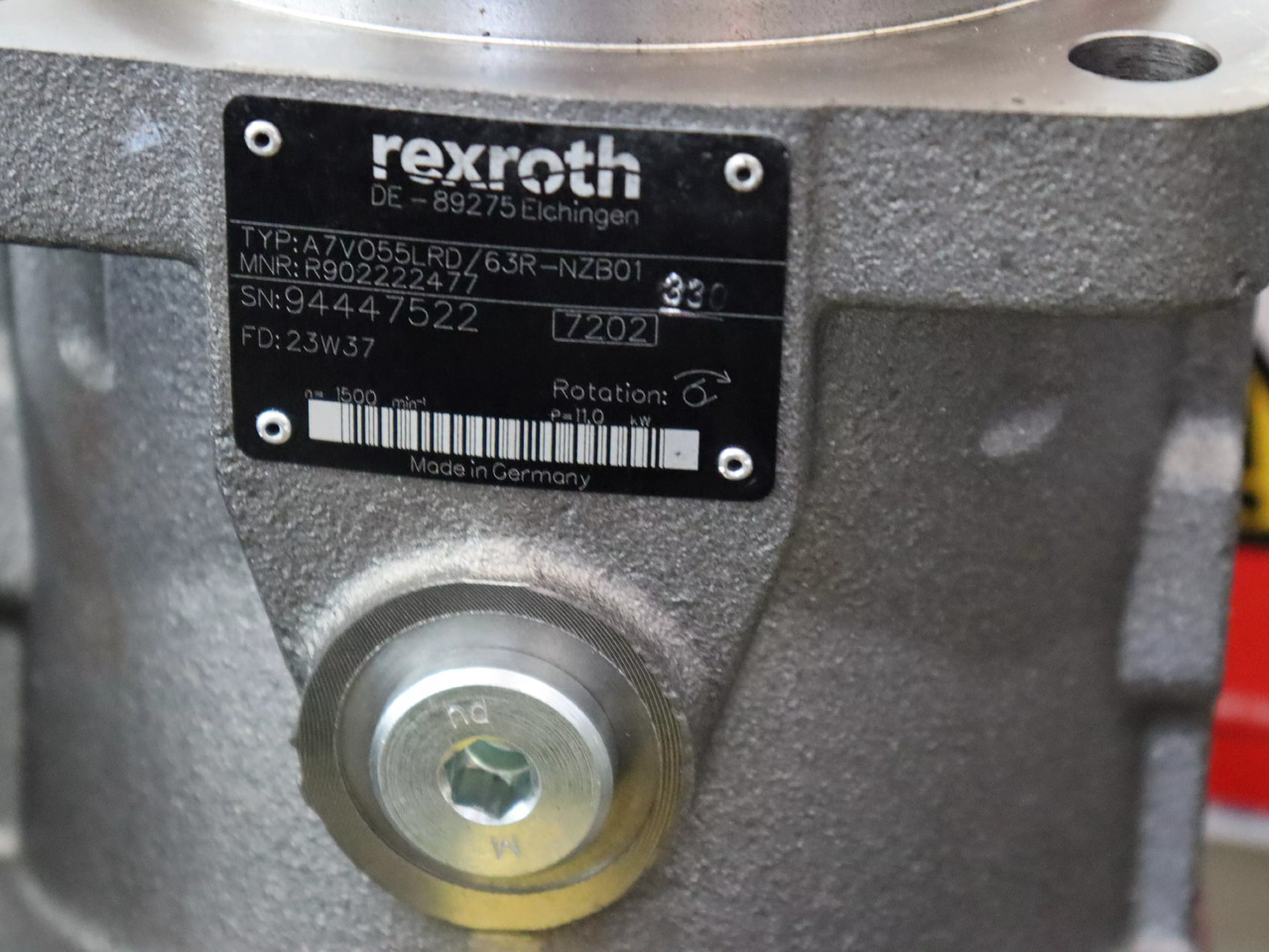REXROTH A7VO55LRD/63R-NZB01 - Hidrauliskais sūknis - Celtniecības tehnika: foto 4 REXROTH A7VO55LRD/63R-NZB01 - Hidrauliskais sūknis - Celtniecības tehnika: foto 4