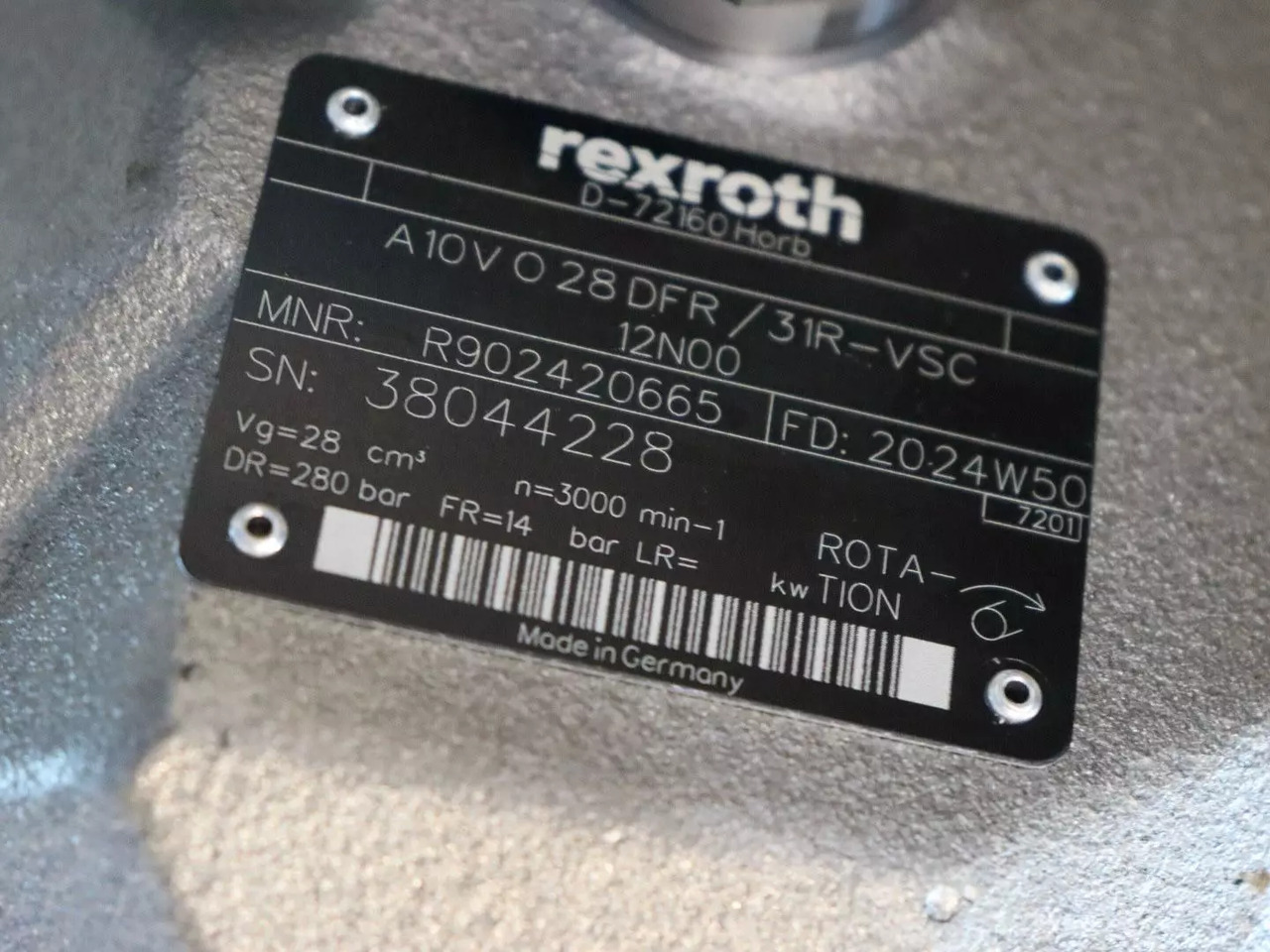 REXROTH - Hidrauliskais sūknis - Celtniecības tehnika: foto 4 REXROTH - Hidrauliskais sūknis - Celtniecības tehnika: foto 4