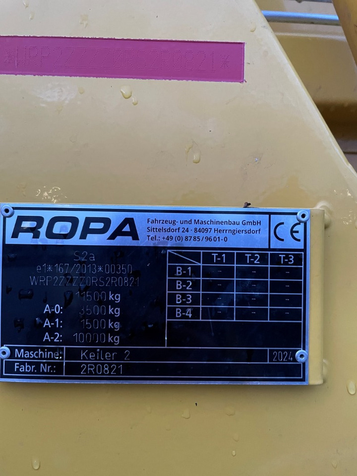 ROPA KEILER 2 4TG - Kombains: foto 2 ROPA KEILER 2 4TG - Kombains: foto 2