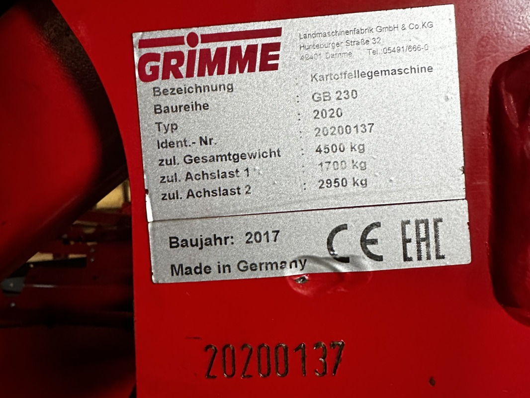 GRIMME GB-230 - Kombains: foto 2 GRIMME GB-230 - Kombains: foto 2