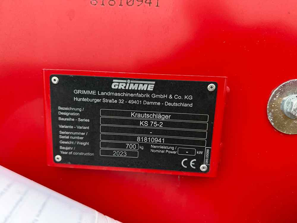 Grimme KS 75-2 - Kombains: foto 2 Grimme KS 75-2 - Kombains: foto 2