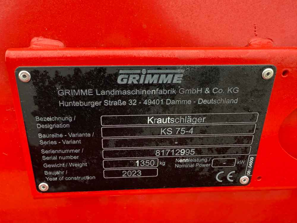 Grimme KS 75-4 - Kombains: foto 2 Grimme KS 75-4 - Kombains: foto 2