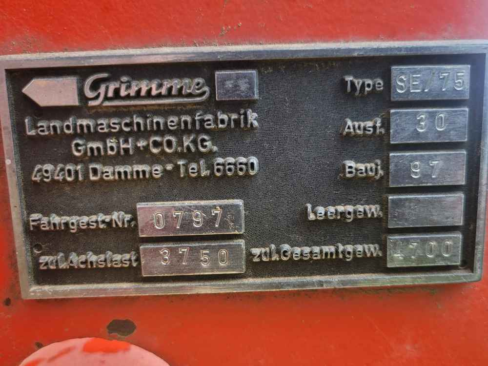 Grimme SE-75-30-UB - Kombains: foto 4 Grimme SE-75-30-UB - Kombains: foto 4