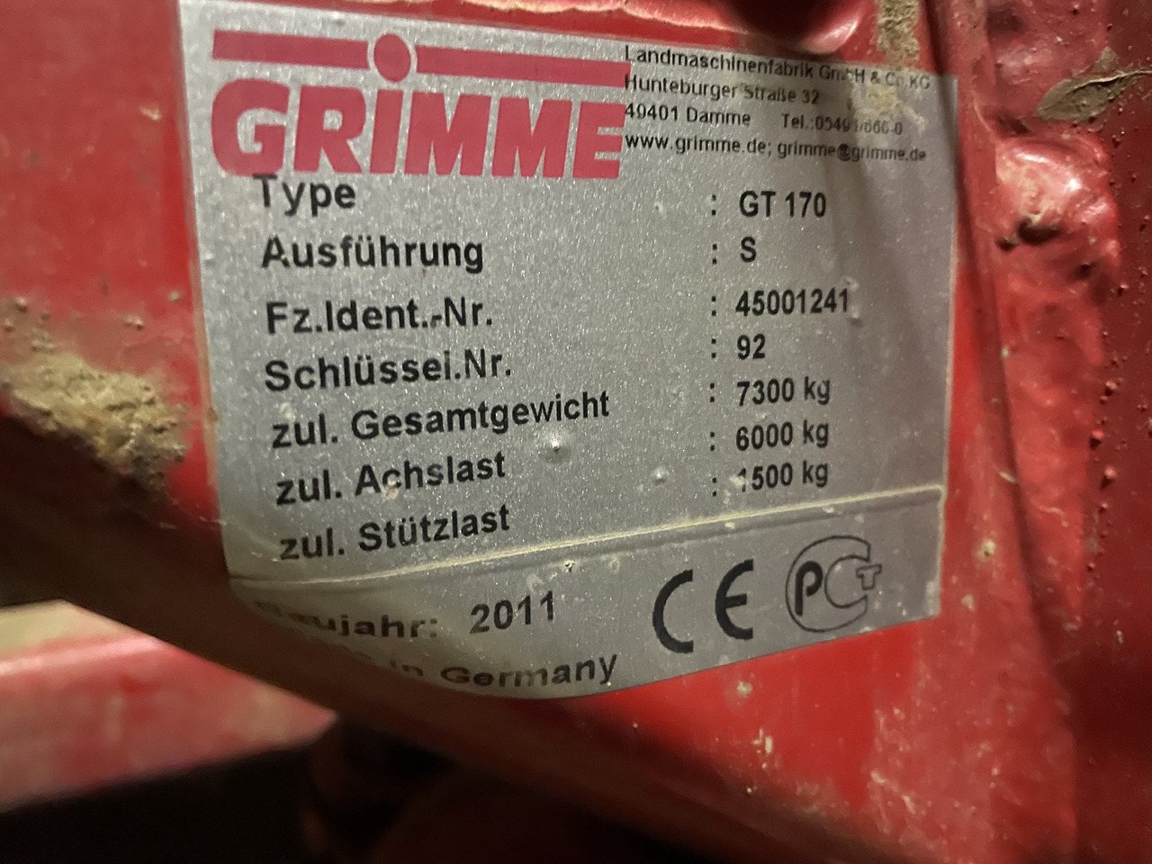 Grimme GT 170 - Kombains: foto 3 Grimme GT 170 - Kombains: foto 3