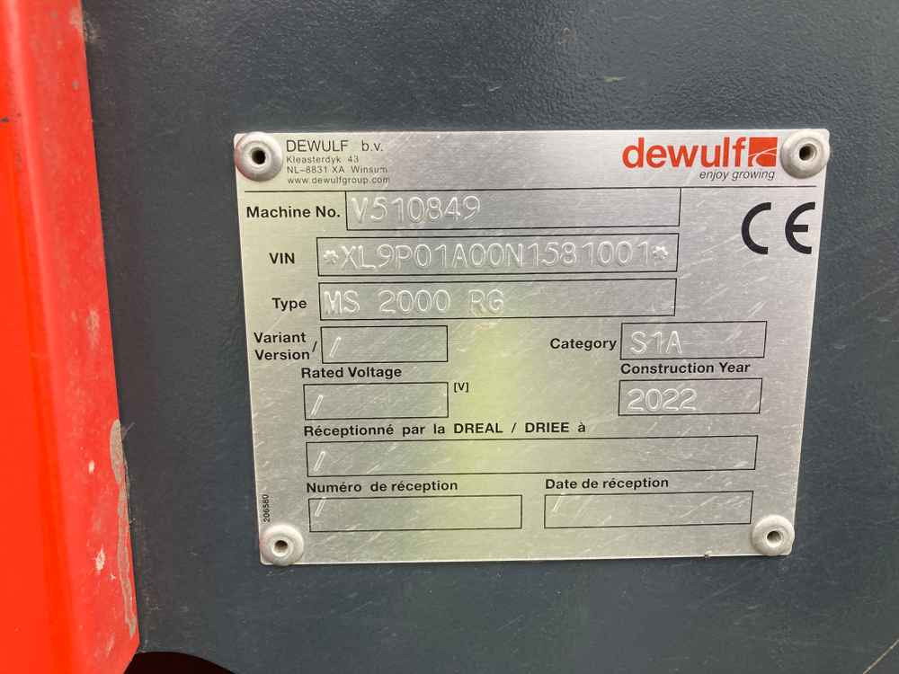 Dewulf Dewulf, MS 2000 RS, 2 Row, Trailed, Belt, Potato Planter - Kombains: foto 5 Dewulf Dewulf, MS 2000 RS, 2 Row, Trailed, Belt, Potato Planter - Kombains: foto 5