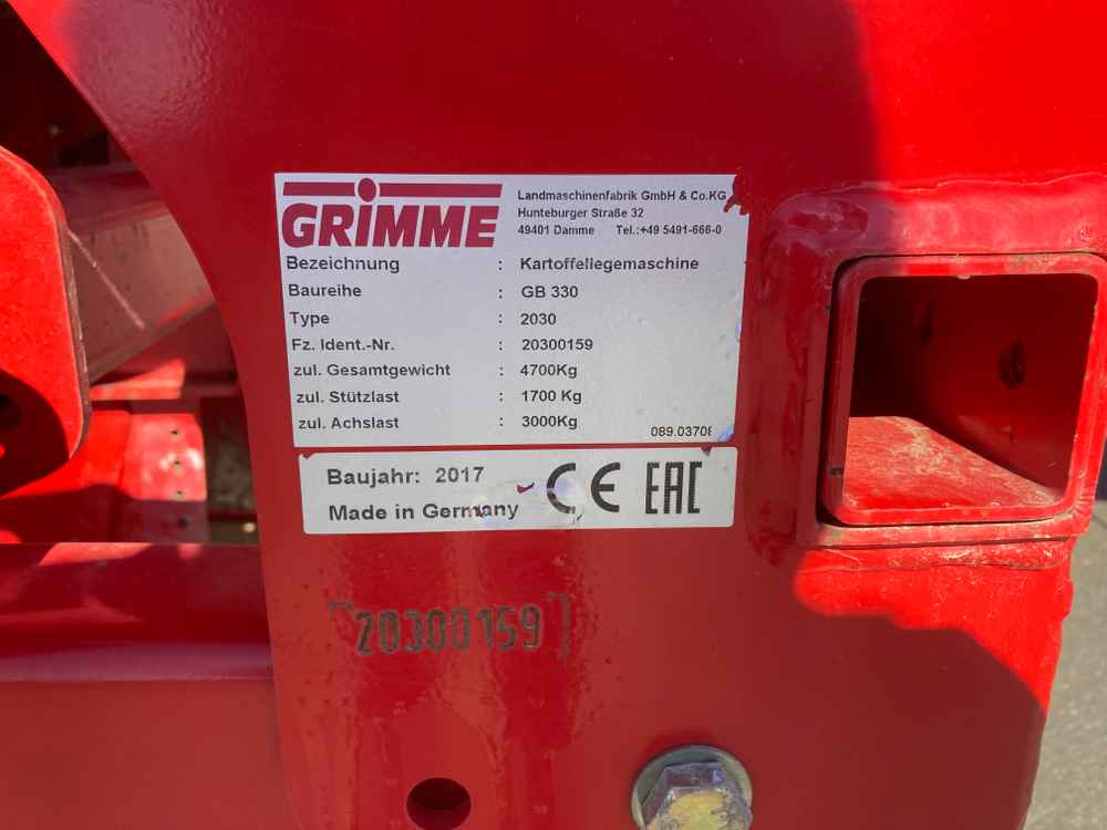 Grimme GB 330 - Kombains: foto 2 Grimme GB 330 - Kombains: foto 2