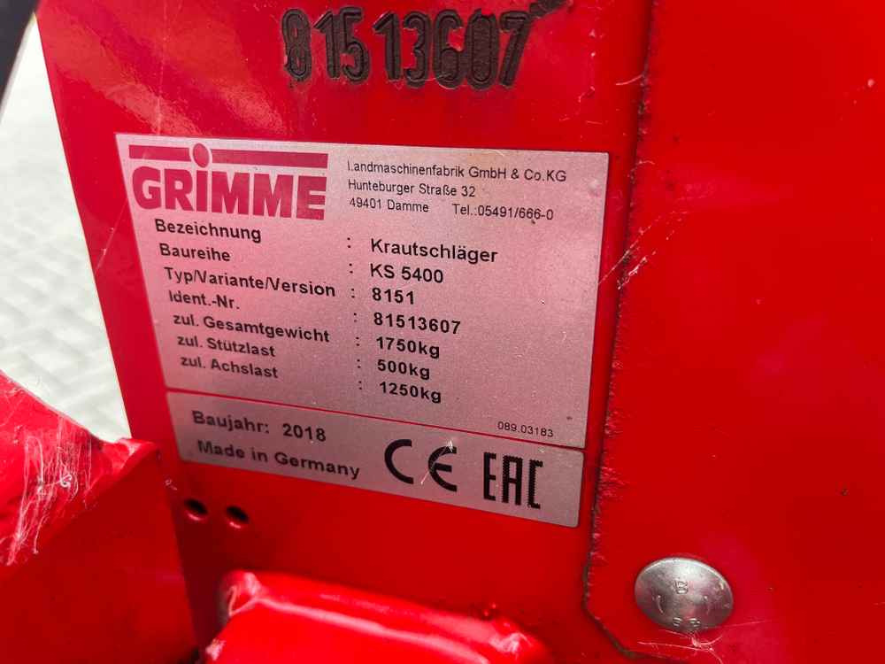 Grimme KS 5400 - Kombains: foto 2 Grimme KS 5400 - Kombains: foto 2
