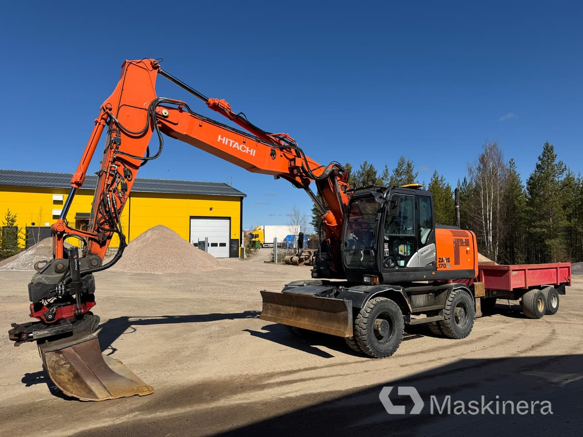 Hitachi ZX170W-5B Hjulgrävare Hitachi ZX170W med vagn - Kāpurķēžu ekskavators: foto 1 Hitachi ZX170W-5B Hjulgrävare Hitachi ZX170W med vagn - Kāpurķēžu ekskavators: foto 1