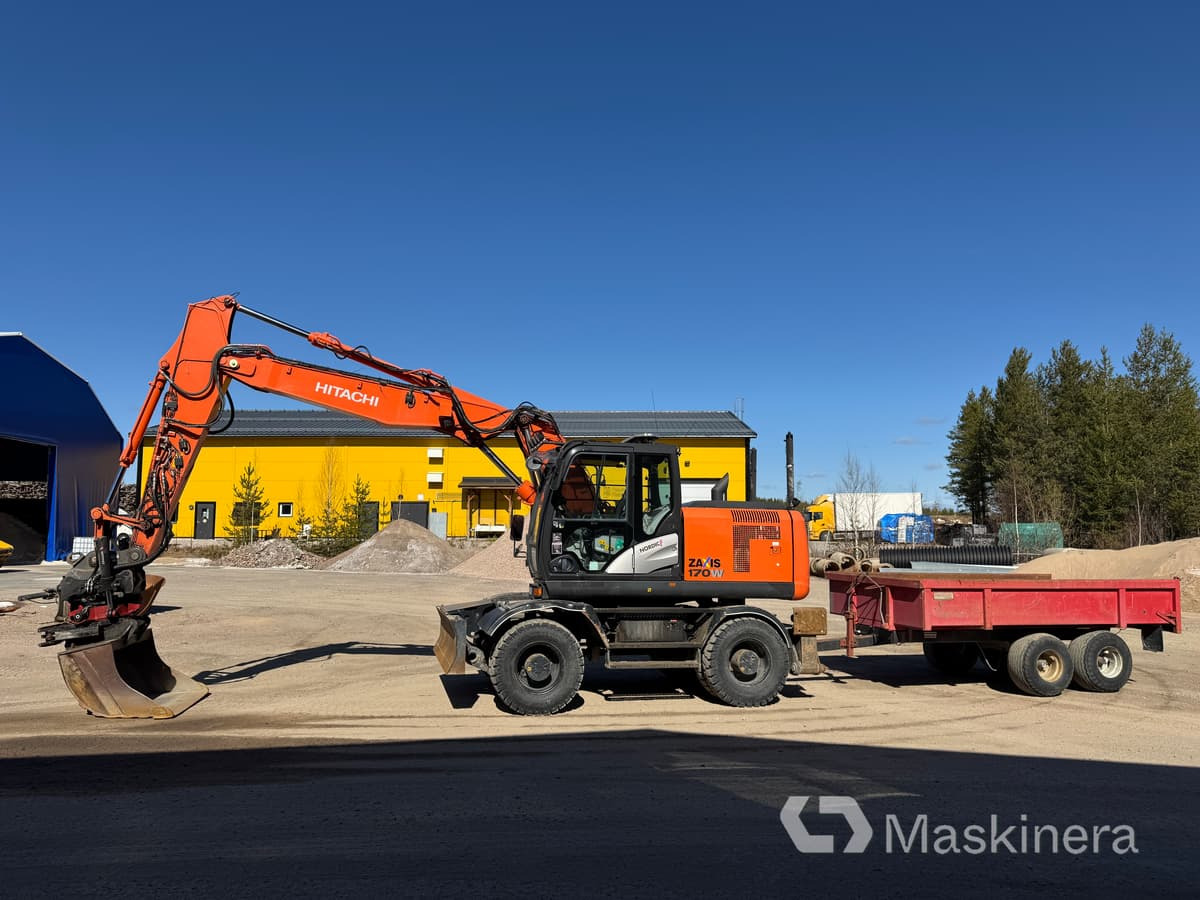 Hitachi ZX170W-5B Hjulgrävare Hitachi ZX170W med vagn - Kāpurķēžu ekskavators: foto 2 Hitachi ZX170W-5B Hjulgrävare Hitachi ZX170W med vagn - Kāpurķēžu ekskavators: foto 2