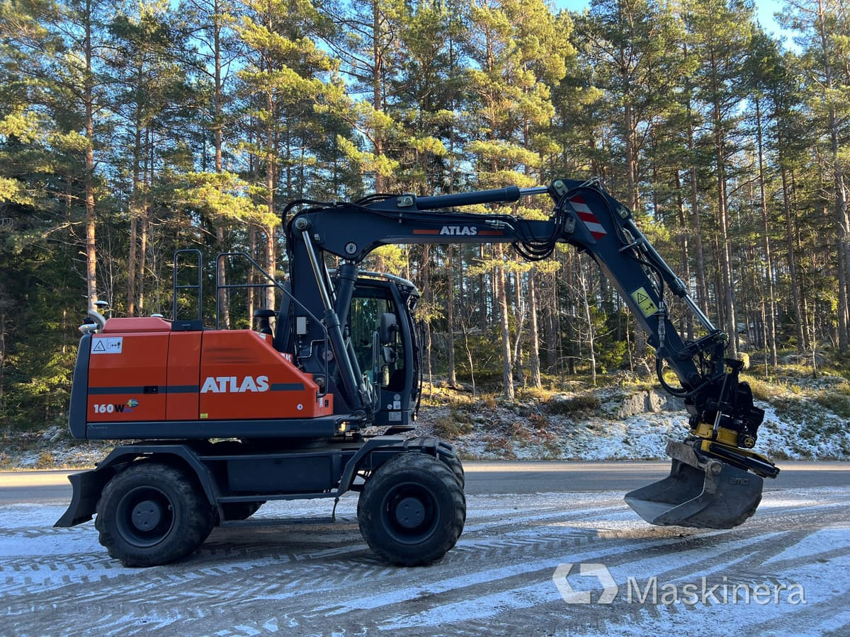 Hjulgrävare Atlas 160 W med grävsystem - Kāpurķēžu ekskavators: foto 4 Hjulgrävare Atlas 160 W med grävsystem - Kāpurķēžu ekskavators: foto 4