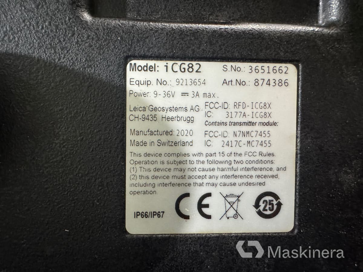 Navigācijas sistēma - Celtniecības tehnika Leica iCG82 Maskinstyrning Leica icon GPS 80, 4G: foto 12