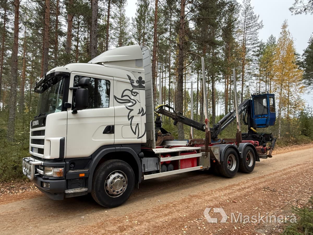 Scania R164GB6X4NA580 Timmerbil Scania R164 580 6x4 - Kokvedējs, Kravas auto ar manipulatoru: foto 2 Scania R164GB6X4NA580 Timmerbil Scania R164 580 6x4 - Kokvedējs, Kravas auto ar manipulatoru: foto 2