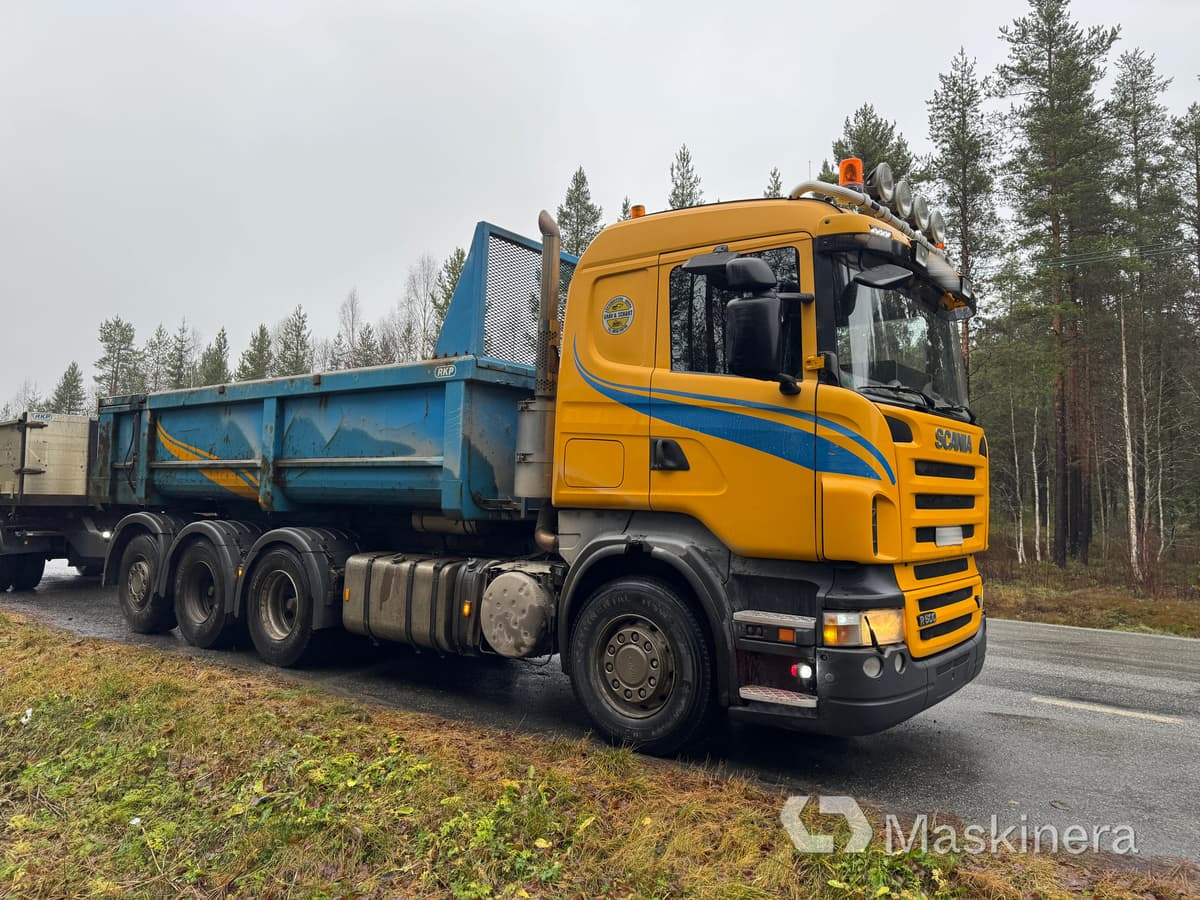 Kravas automašīna pašizgāzējs Scania R500LB8X4*4HHA Kassett bil Scania R500 tridem med vagn: foto 7