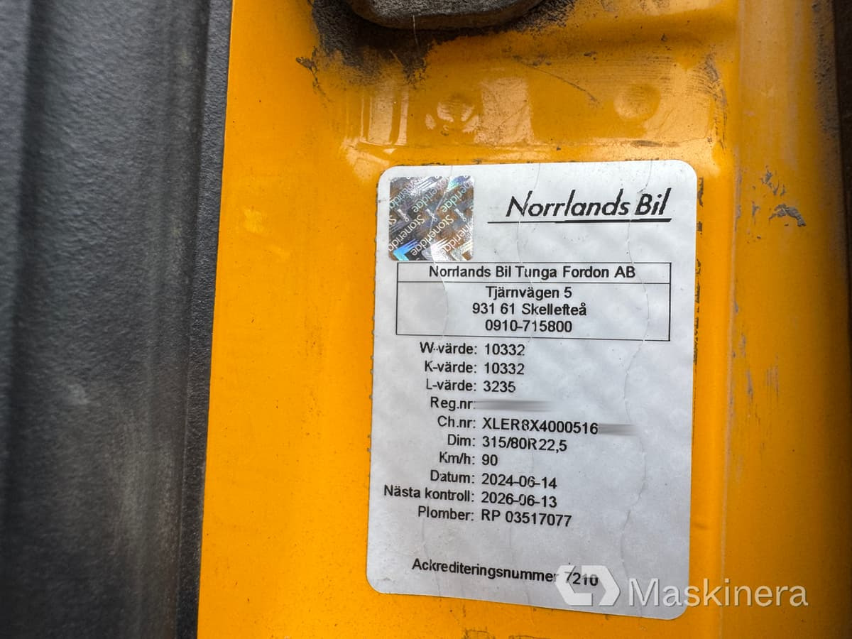 Kravas automašīna pašizgāzējs Scania R500LB8X4*4HHA Kassett bil Scania R500 tridem med vagn: foto 10