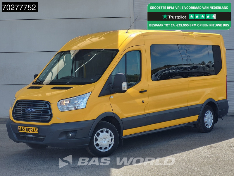 Ford Transit 130pk Personenvervoer Incl.BPM/Ex.BTW Luchtvering Taxi L3H2 Ramp Airco Cruise Parkeersensoren Euro6 Kombi Tourer 11m3 Airco Crui - Mikroautobuss, Pasažieru furgons: foto 1 Ford Transit 130pk Personenvervoer Incl.BPM/Ex.BTW Luchtvering Taxi L3H2 Ramp Airco Cruise Parkeersensoren Euro6 Kombi Tourer 11m3 Airco Crui - Mikroautobuss, Pasažieru furgons: foto 1