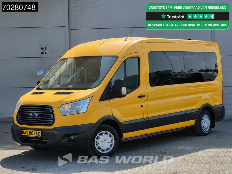 Ford Transit 130pk Personenvervoer Luchtvering Taxi L3H2 Ramp Airco Cruise Parkeersensoren Euro6 Kombi Tourer 11m3 Airco Cruise control - Mikroautobuss, Pasažieru furgons: foto 1 Ford Transit 130pk Personenvervoer Luchtvering Taxi L3H2 Ramp Airco Cruise Parkeersensoren Euro6 Kombi Tourer 11m3 Airco Cruise control - Mikroautobuss, Pasažieru furgons: foto 1